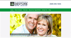 Desktop Screenshot of evergreendenturecenter.com